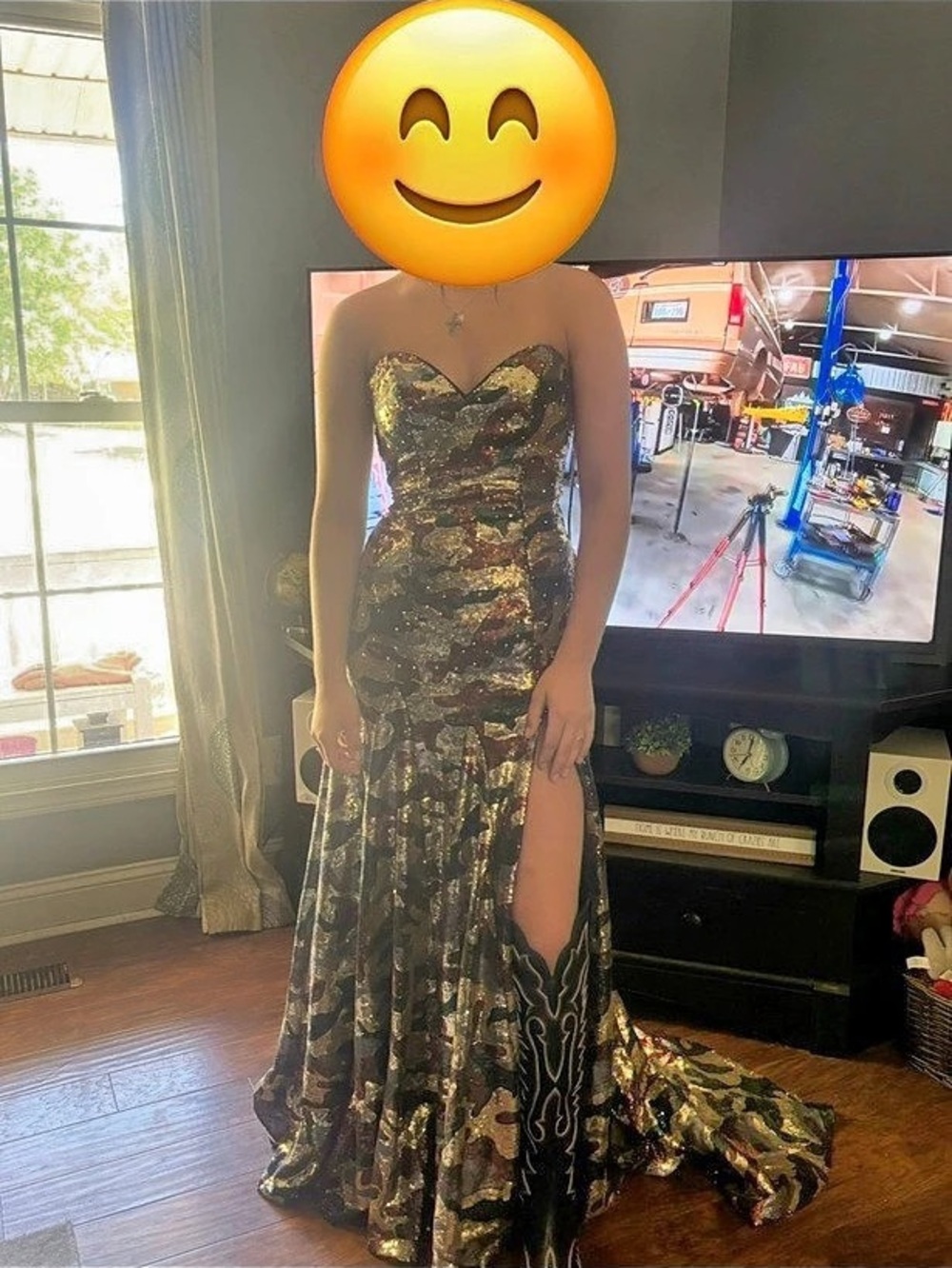 Camouflage prom dress